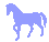gif cheval bleu